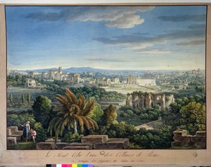 Ansicht des Celian-Hügels, Rom, ca. 1800
