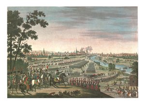 Einzug der Franzosen in Moskau, 14. September 1812, ca. 1850 von Louis Francois Couche