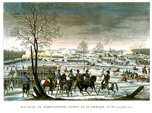 Die Schlacht von Hohenlinden, 12 Frimaire, Jahr 9 (3. Dezember 1800) graviert von Edme Bovinet (1767-1832) von Louis Francois Couche