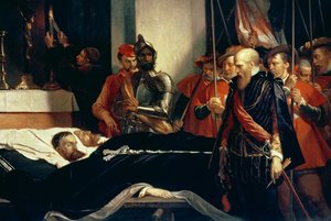 Letzte Ehrerbietung an die Überreste der Grafen Egmont und Hoorn von Louis Gallait