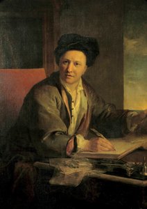 Porträt von Bernard Le Bouyer (Le Bovier) de Fontenelle (1657-1757), französischer Schriftsteller Gemälde von Louis Galloche (1670-1761) 1723
