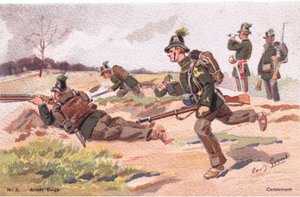 Karabiniers, Postkarte, 1920er Jahre