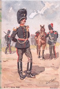 Grenadiere, Postkarte, 1920er Jahre