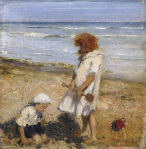 Spielen am Strand