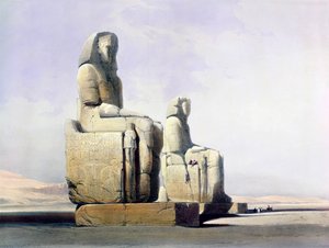Detail der Kolosse von Memnon, Theben, Ägypten (Detail)