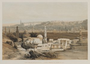 Ägypten und Nubien, Band III: Kairo vom Tor von Citzenib, Blick Richtung Wüste von Suez