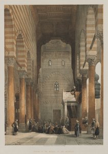 Ägypten und Nubien, Band III: Innenraum der Moschee der Metwalys