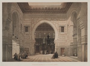 Ägypten und Nubien, Band III: Innenraum der Moschee des Sultans El Ghoree