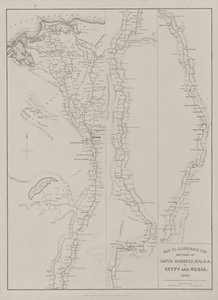 Ägypten und Nubien, Band III: Karte zur Veranschaulichung der Skizzen von David Roberts, Esq: R.A. in Ägypten und Nubien 1849 von Louis Haghe
