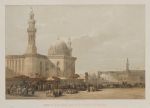 Ägypten und Nubien, Band III: Moschee des Sultans Hassan, vom großen Platz von Rameyleh