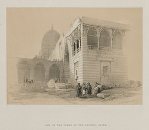 Ägypten und Nubien, Band III: Eines der Gräber der Kalifen, Kairo, 1848 von Louis Haghe