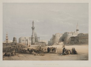 Ägypten und Nubien, Band III: Der Eingang zur Zitadelle von Kairo, 1849 von Louis Haghe
