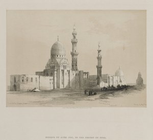 Ägypten und Nubien, Band III: Gräber der Kalifen-Kairo. Moschee von Ayed Be[y], 1849 von Louis Haghe