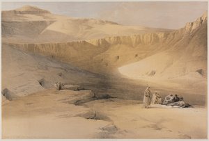 Ägypten und Nubien, Band II: Eingang zu den Gräbern der Könige von Theben, Bab-El-Malouk von Louis Haghe