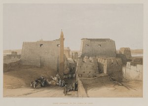 Ägypten und Nubien, Band II: Haupteingang zum Tempel von Luxor