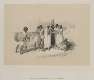 Ägypten und Nubien, Band II: Gruppe von Nubiern-Wady Kardasey, 1847