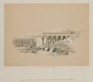 Ägypten und Nubien, Band II: Seitenansicht des Tempels genannt Typhonoeum in Dendera