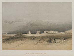 Ägypten und Nubien, Band II: Ruinen von Memnonium, Theben, 1847 von Louis Haghe