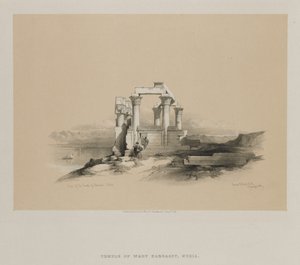 Ägypten und Nubien, Band II: Ruinen des Tempels von Kardeseh, Nubien, 1848