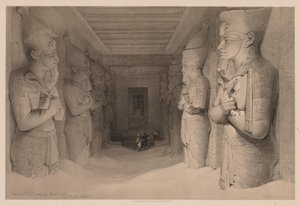 Ägypten und Nubien: Band I - Nr. 14, Innenansicht des Tempels Aboo Simbel