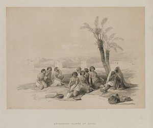Ägypten und Nubien, Band I: Abessinische Sklaven ruhen in Korti-Nubien