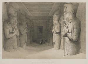 Ägypten und Nubien, Band I: Innenraum des Tempels von Abu Simbel