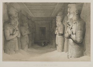 Ägypten und Nubien, Band I: Innenraum des Tempels von Abu Simbel, 1846