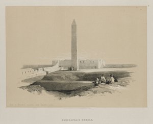 Ägypten und Nubien, Band I: Obelisk in Alexandria, allgemein als Kleopatras Nadel bekannt, 1846