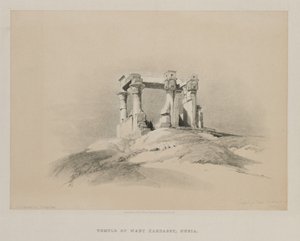 Ägypten und Nubien, Band I: Tempel von Wady Kardassy in Nubien von Louis Haghe