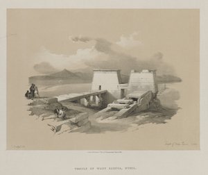 Ägypten und Nubien, Band I: Tempel von Wady Saboua, Nubien, 1846 von Louis Haghe