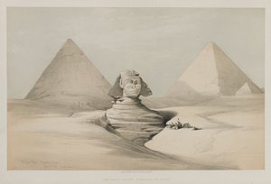 Ägypten und Nubien, Band I: Die große Sphinx, Pyramiden von Gizeh von Louis Haghe