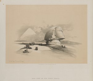 Ägypten und Nubien, Band I: Die Große Sphinx, Pyramiden von Gizeh von Louis Haghe