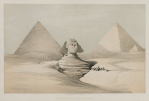 Ägypten und Nubien, Band I: Die Große Sphinx, Pyramiden von Gizeh von Louis Haghe