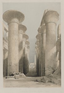 Ägypten und Nubien, Band I: Theben, Große Halle von Karnak, 1848