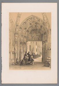 Portal der Liebfrauenkirche in Nürnberg von Louis Haghe