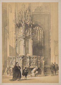 Skizzen in Belgien und Deutschland, Erste Serie, Sakramentshaus in der Kirche St. Laurent, Nürnberg