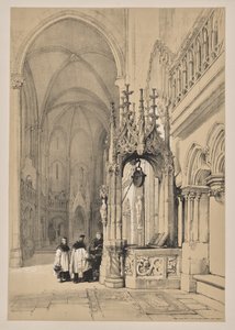 Skizzen in Belgien und Deutschland, Erste Serie, Der Heilige Brunnen im Dom von Regensburg von Louis Haghe