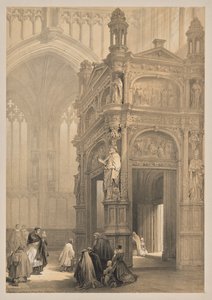 Skizzen in Belgien und Deutschland, Zweite Serie: Nr. 20 - Portail, Kirche St. Peter, Löwen