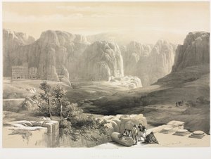 Das Heilige Land, Syrien, Idumäa, Arabien, Ägypten & Nubien (Bd. III): Petra, Blick nach Süden