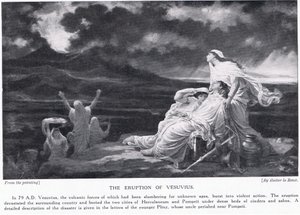 Der Ausbruch des Vesuvs 79 n. Chr. von Louis Hector Leroux