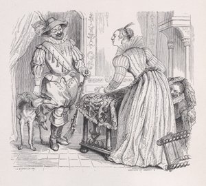 Die Jagd aus Die vollständigen Werke von Béranger, 1836 von Louis Henri Brevière, Cesar Auguste Hebert