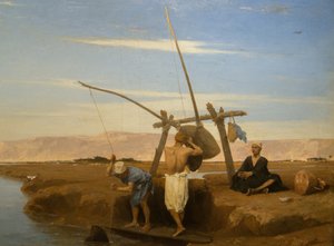 Ein Schaduf in Oberägypten