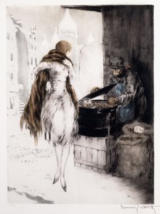 Kastanienverkäufer von Louis Icart