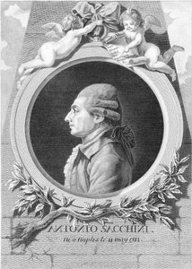 Porträt des Komponisten Antonio Sacchini 1730-1786, 1781 von Louis Jacques Cathelin