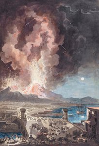 Ausbruch des Vesuvs, Italien, 1779 von Louis Jean (after) Desprez