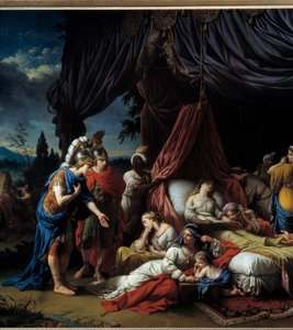 Tod der Frau von Darius von Louis Jean François Lagrenée