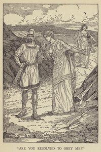 Sind Sie entschlossen, mir zu gehorchen? von Louis John Rhead