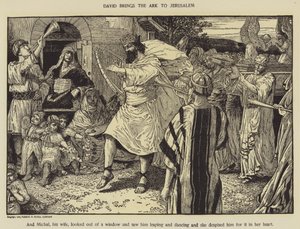David bringt die Bundeslade nach Jerusalem von Louis John Rhead