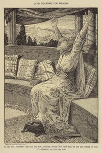 David trauert um Absalom von Louis John Rhead