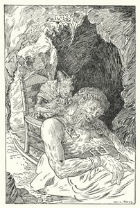 Riesiger goldener Bart (Lithografie) von Louis John Rhead
